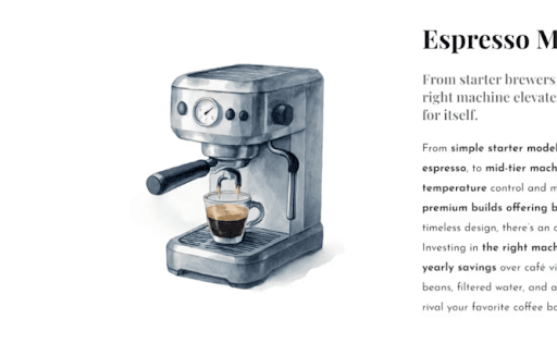 Espresso machine product review thumbnail