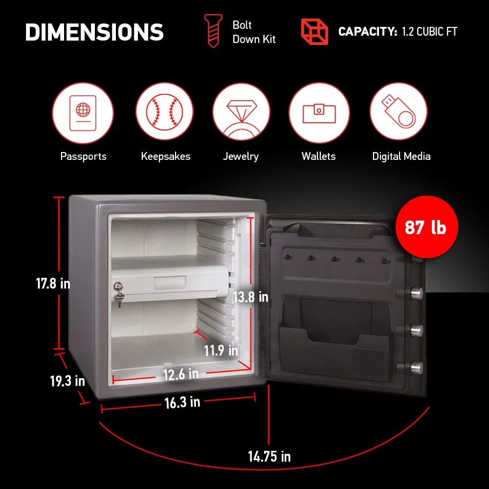 SentrySafe Digital Fire/Water Safe SFW123GDC