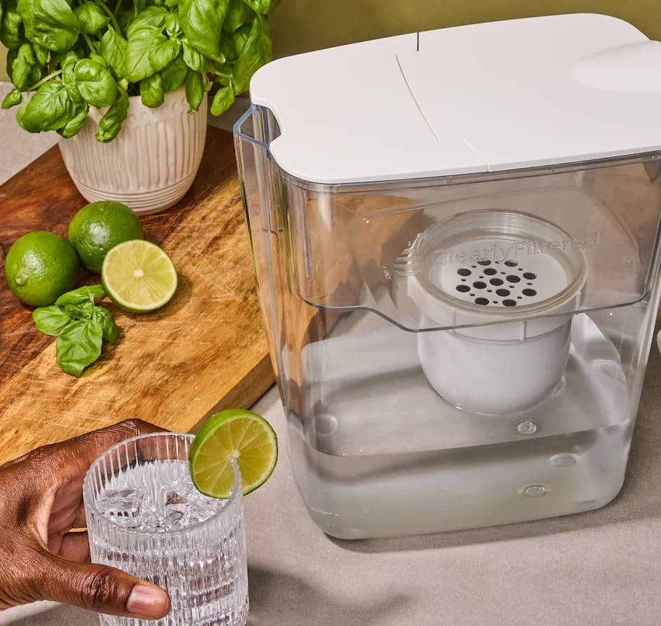 Clearly Filtered Clean Water Pitcher