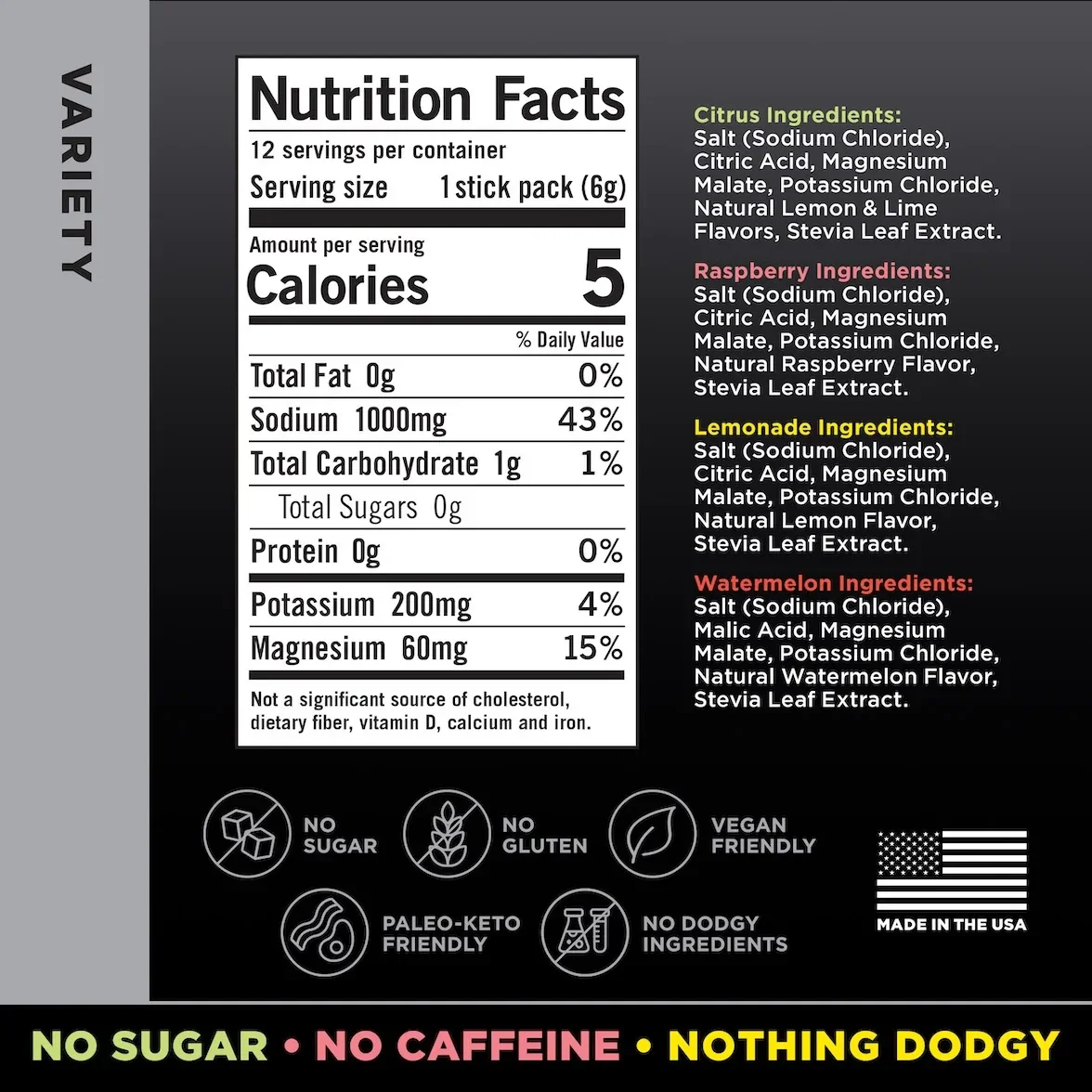 LMNT Zero-Sugar Electrolyte Drink Mix