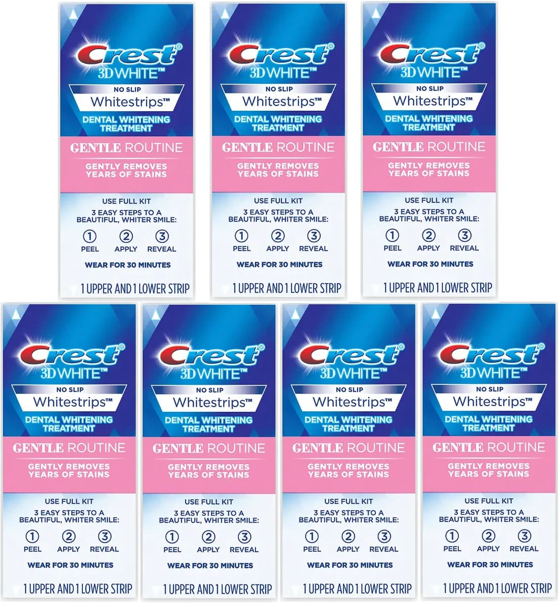 Crest 3D White Whitestrips Gentle Routine