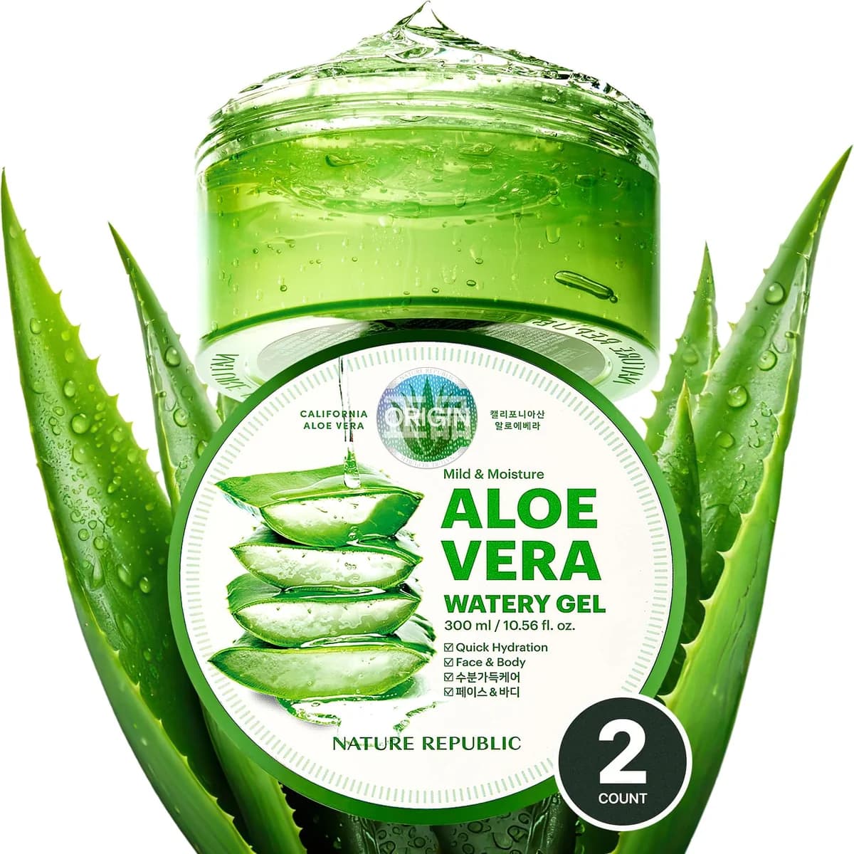 Nature Republic Mild & Moisture Aloe Vera Watery Gel