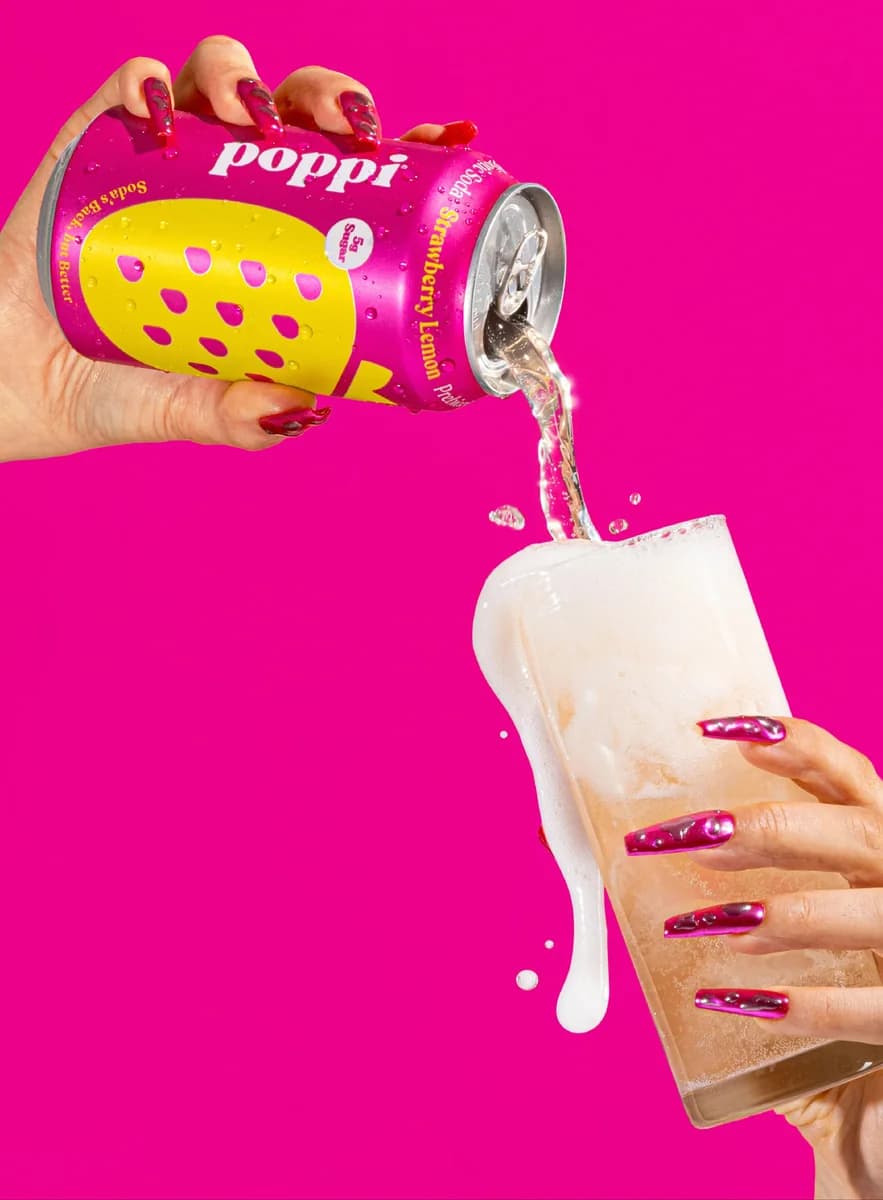 poppi Strawberry Lemon Prebiotic Soda