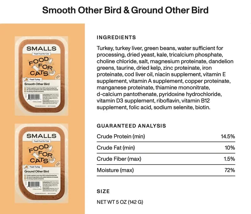 Smalls Fresh Cat Food