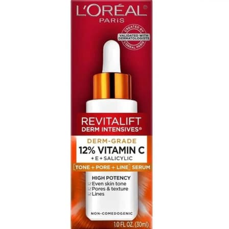 L'Oréal Paris Revitalift Derm Intensives 12% Pure Vitamin C + E + Salicylic Acid Serum
