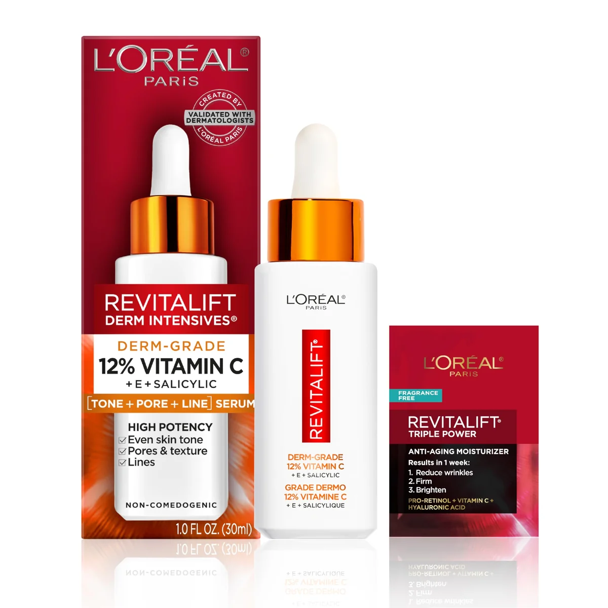 L'Oréal Paris Revitalift Derm Intensives 12% Pure Vitamin C + E + Salicylic Acid Serum
