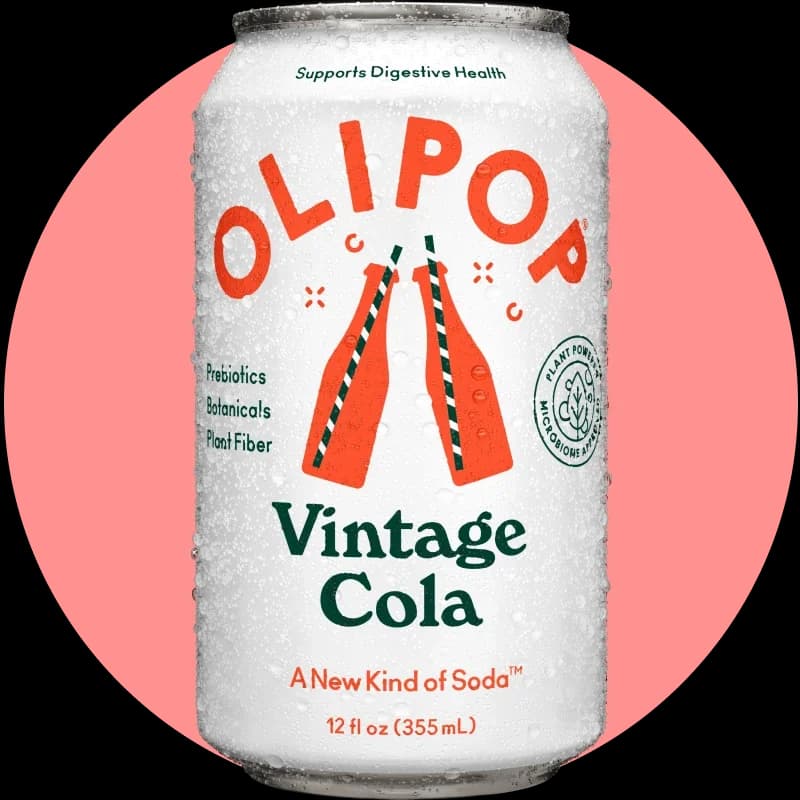 Olipop Vintage Cola Prebiotic Soda