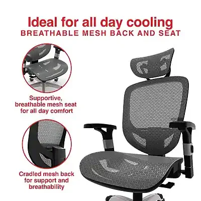 Staples Hyken Ergonomic Mesh Task Chair