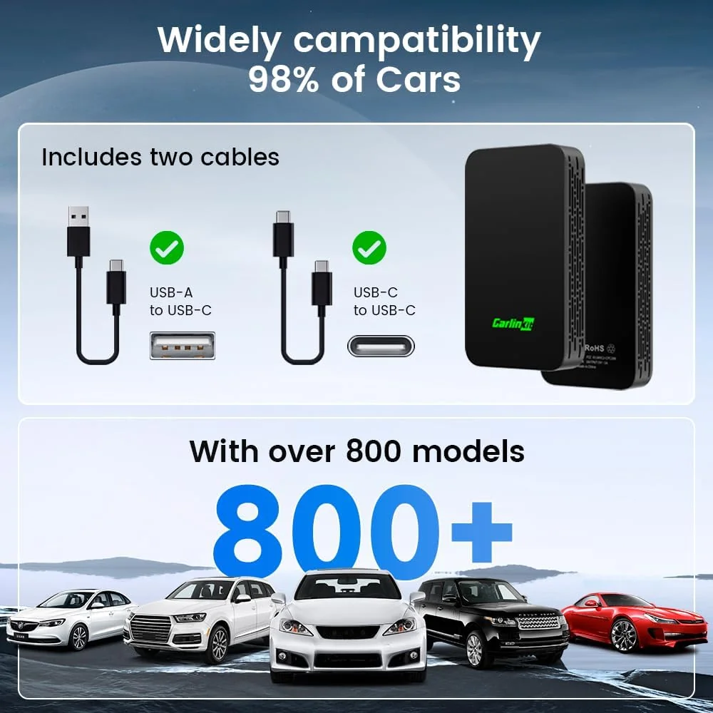 Carlinkit 5.0 (2Air) Wireless CarPlay Adapter