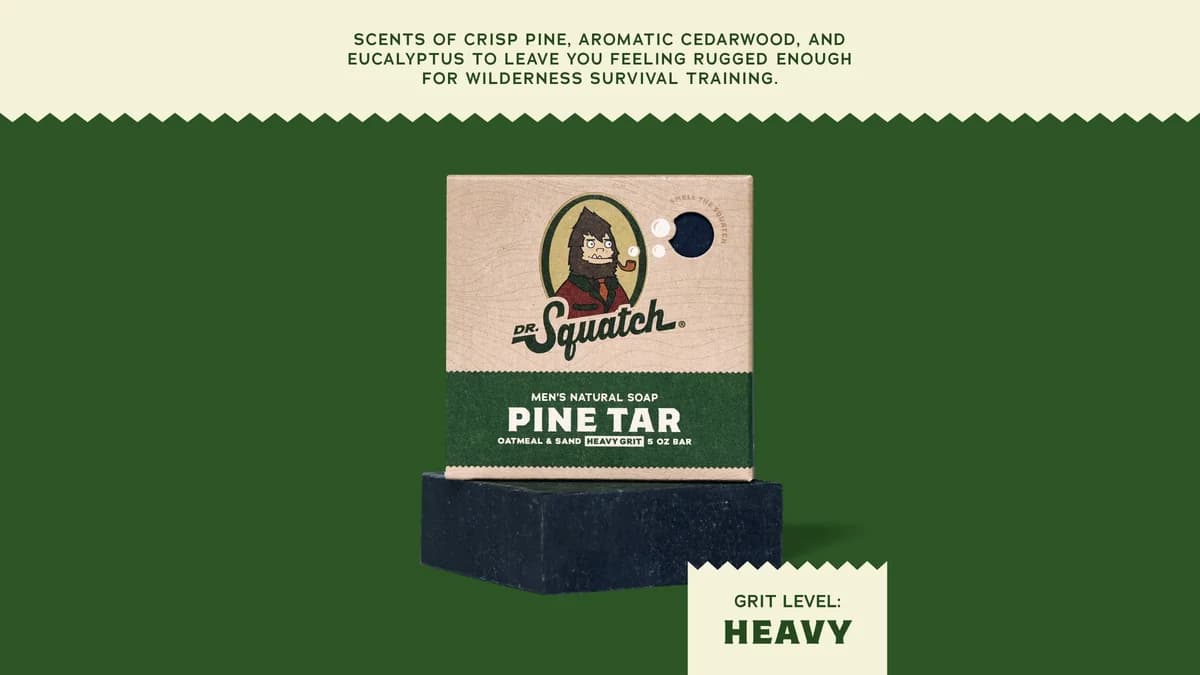Dr. Squatch Pine Tar Bar Soap