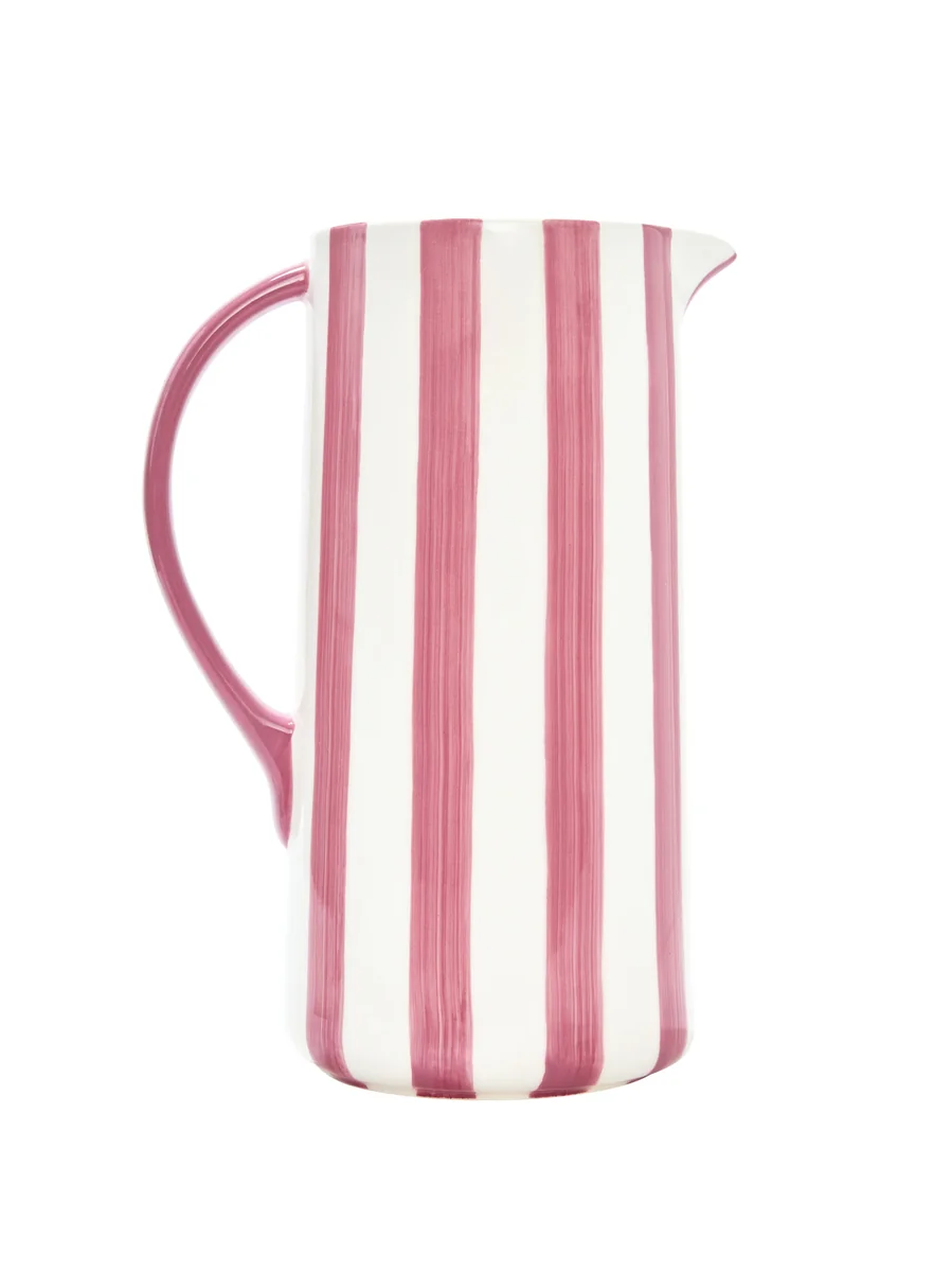 Noon & Moon Ceramic Pitcher, Pink