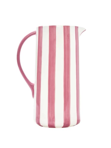 Noon & Moon Ceramic Pitcher, Pink