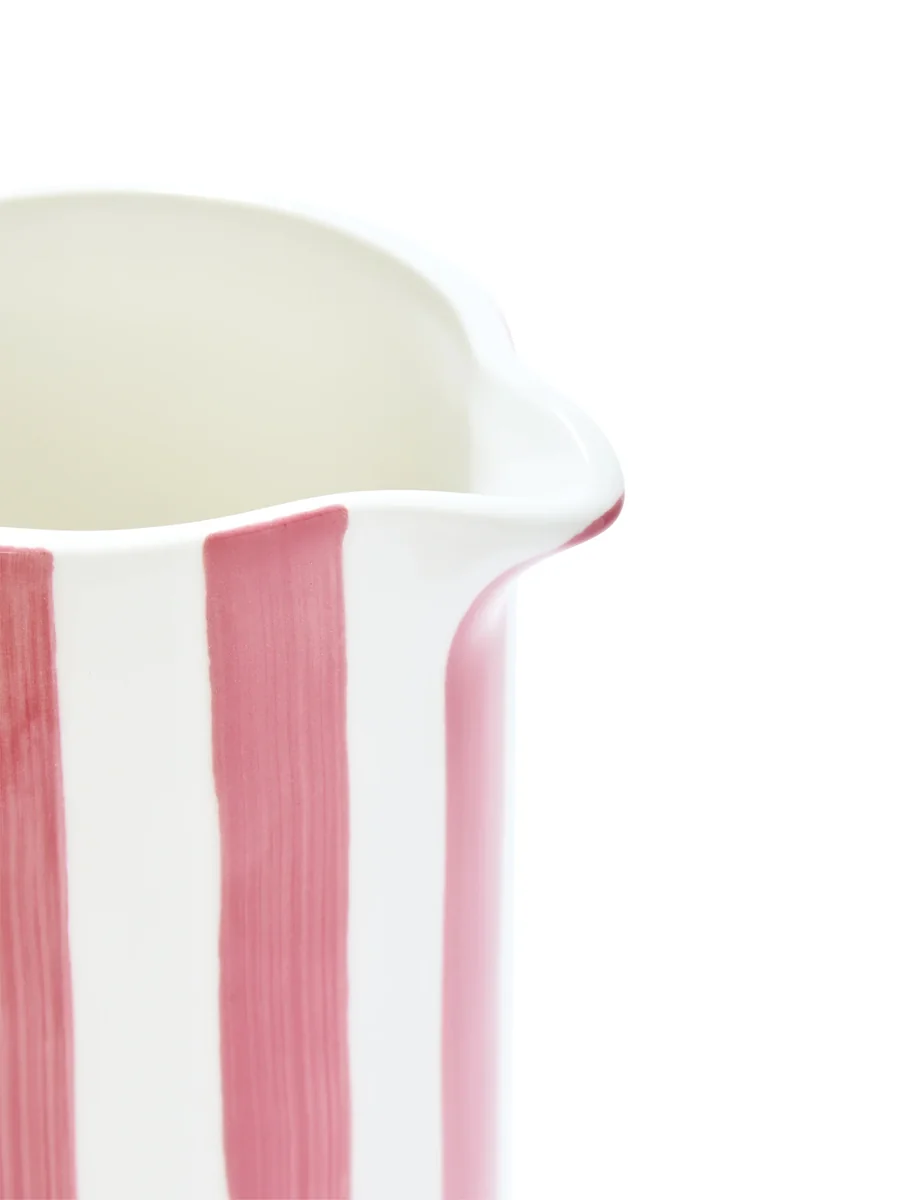 Noon & Moon Ceramic Pitcher, Pink
