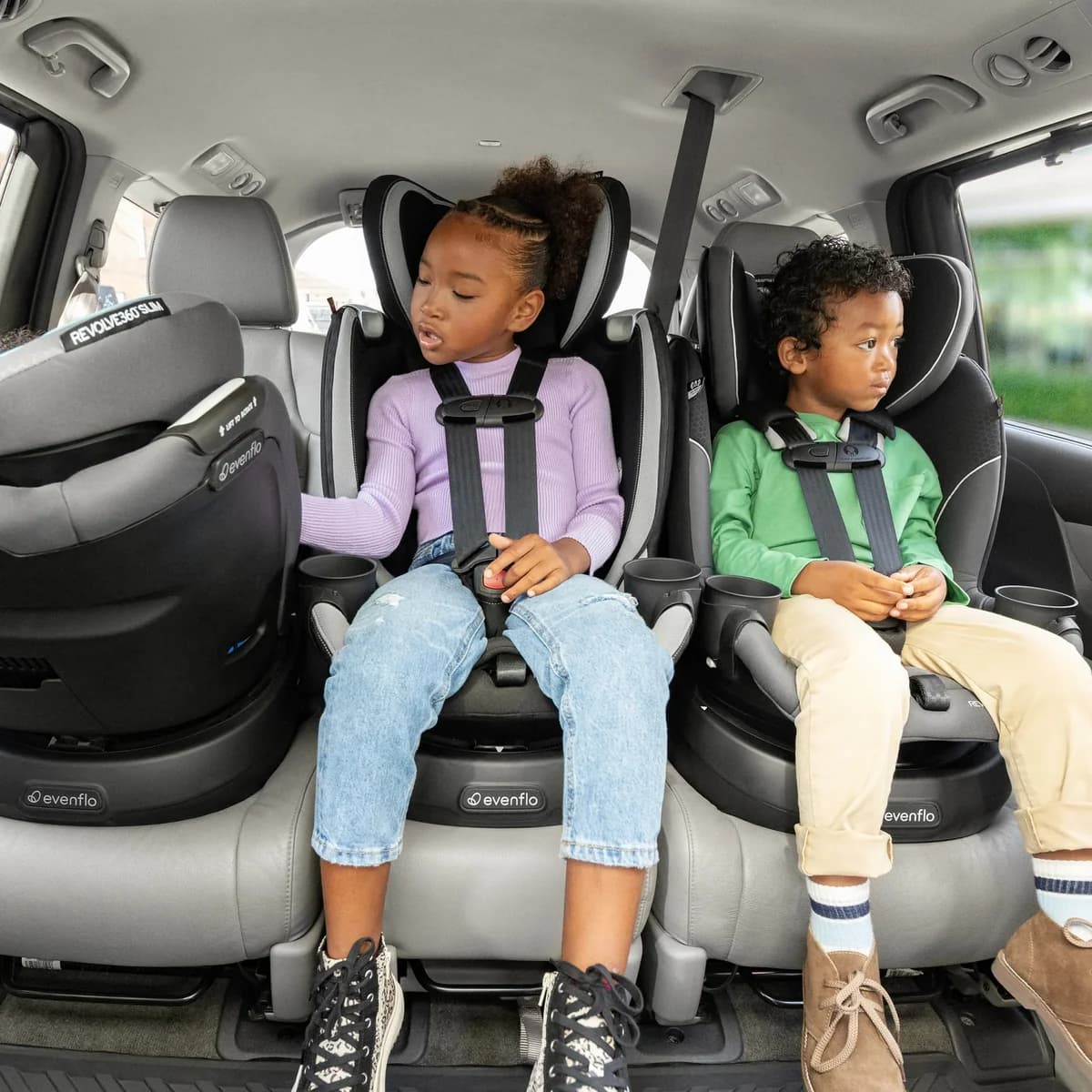 Evenflo Revolve360 Slim 2-in-1 Rotating Car Seat