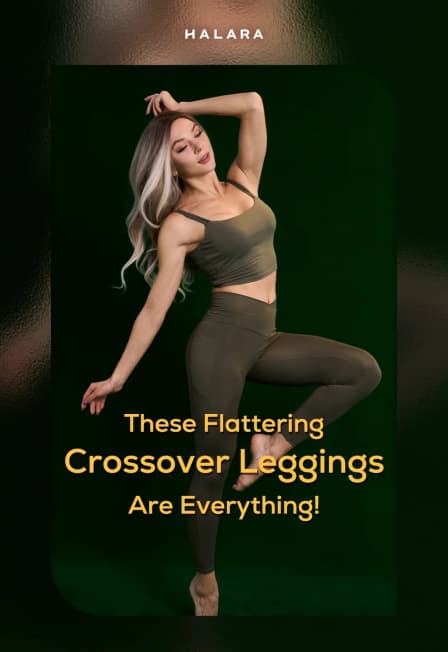 Halara In My Feels Crossover Leggings