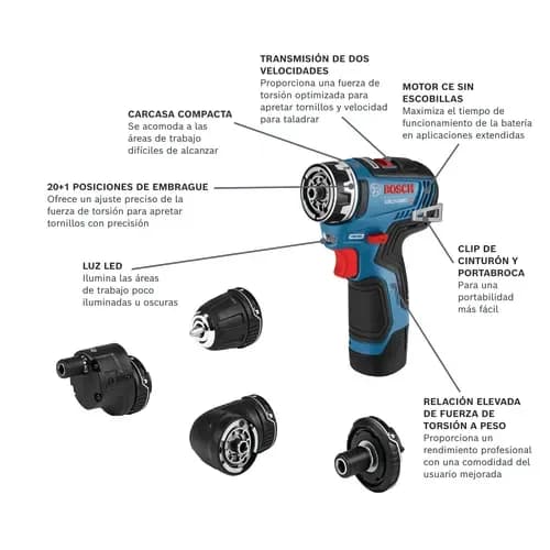 Bosch 12V Max GSR12V-300FC Drill/Driver Kit