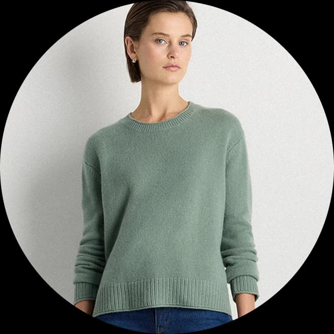 Quince Mongolian Cashmere Crewneck Sweater