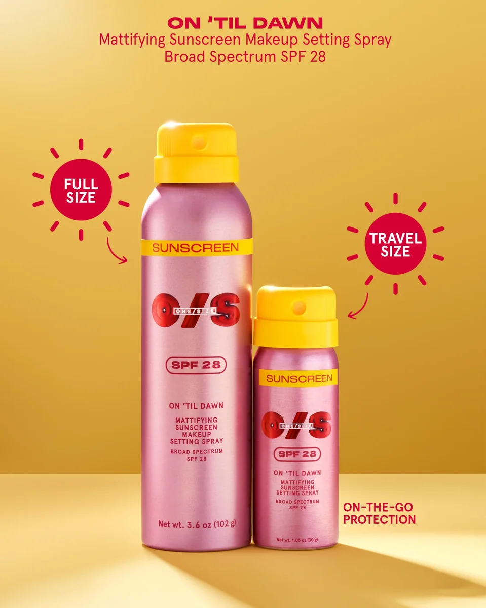 ONE/SIZE On 'Til Dawn Mattifying Sunscreen Makeup Setting Spray SPF 28