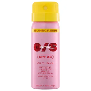ONE/SIZE On 'Til Dawn Mattifying Sunscreen Makeup Setting Spray SPF 28