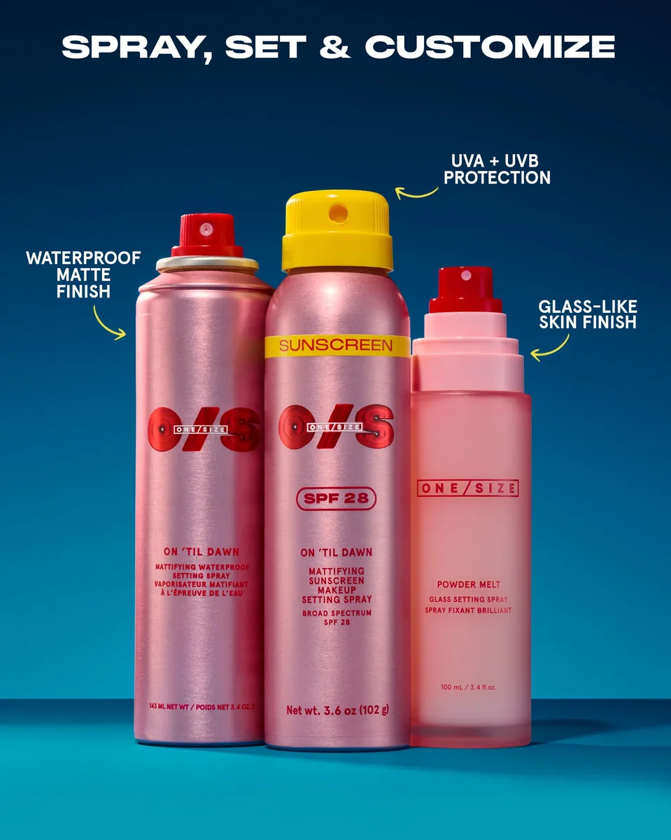 ONE/SIZE On 'Til Dawn Mattifying Sunscreen Makeup Setting Spray SPF 28