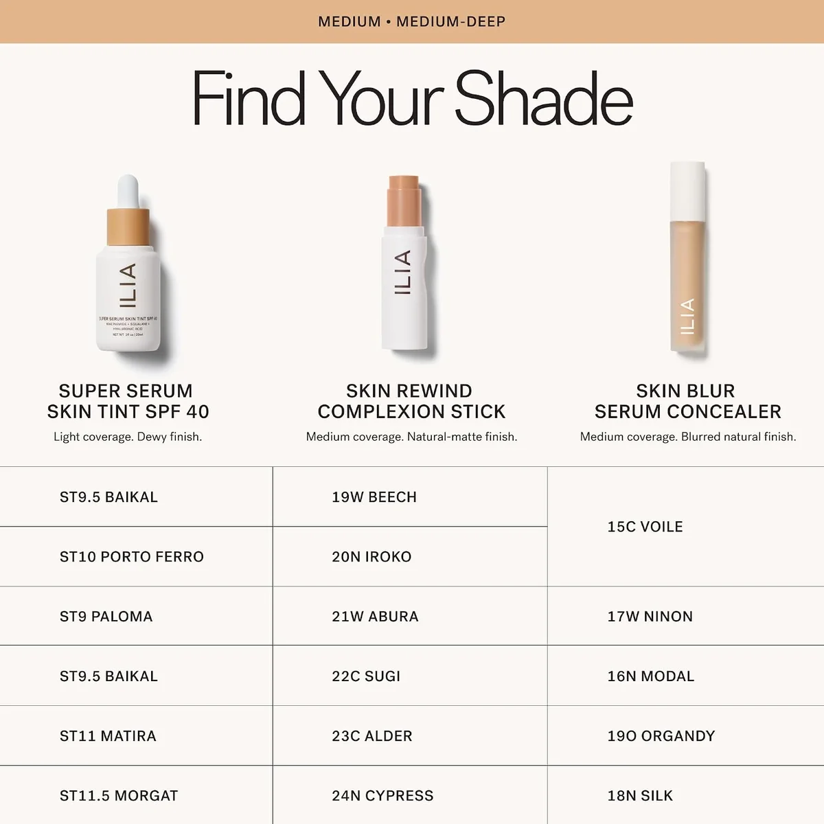 ILIA Super Serum Skin Tint SPF 40