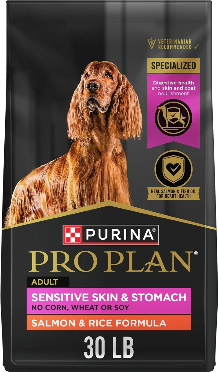 Purina Pro Plan Sensitive Skin & Stomach Salmon & Rice Adult Dry Dog Food