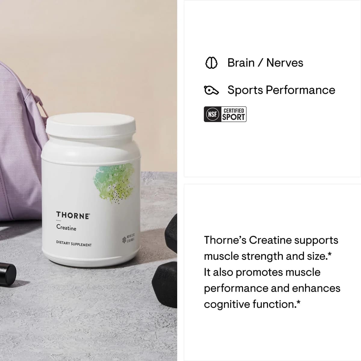 Thorne Creatine (Micronized Creatine Monohydrate)