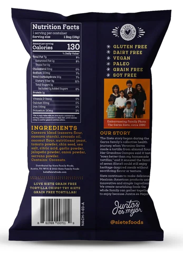 Siete Grain Free Tortilla Chips