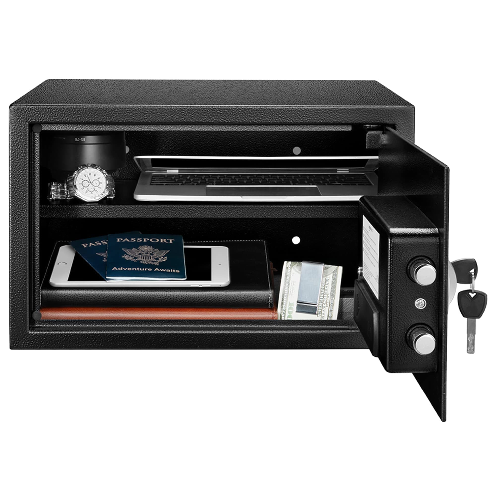 Amazon Basics Steel Security Safe and Lock Box with Electronic Keypad