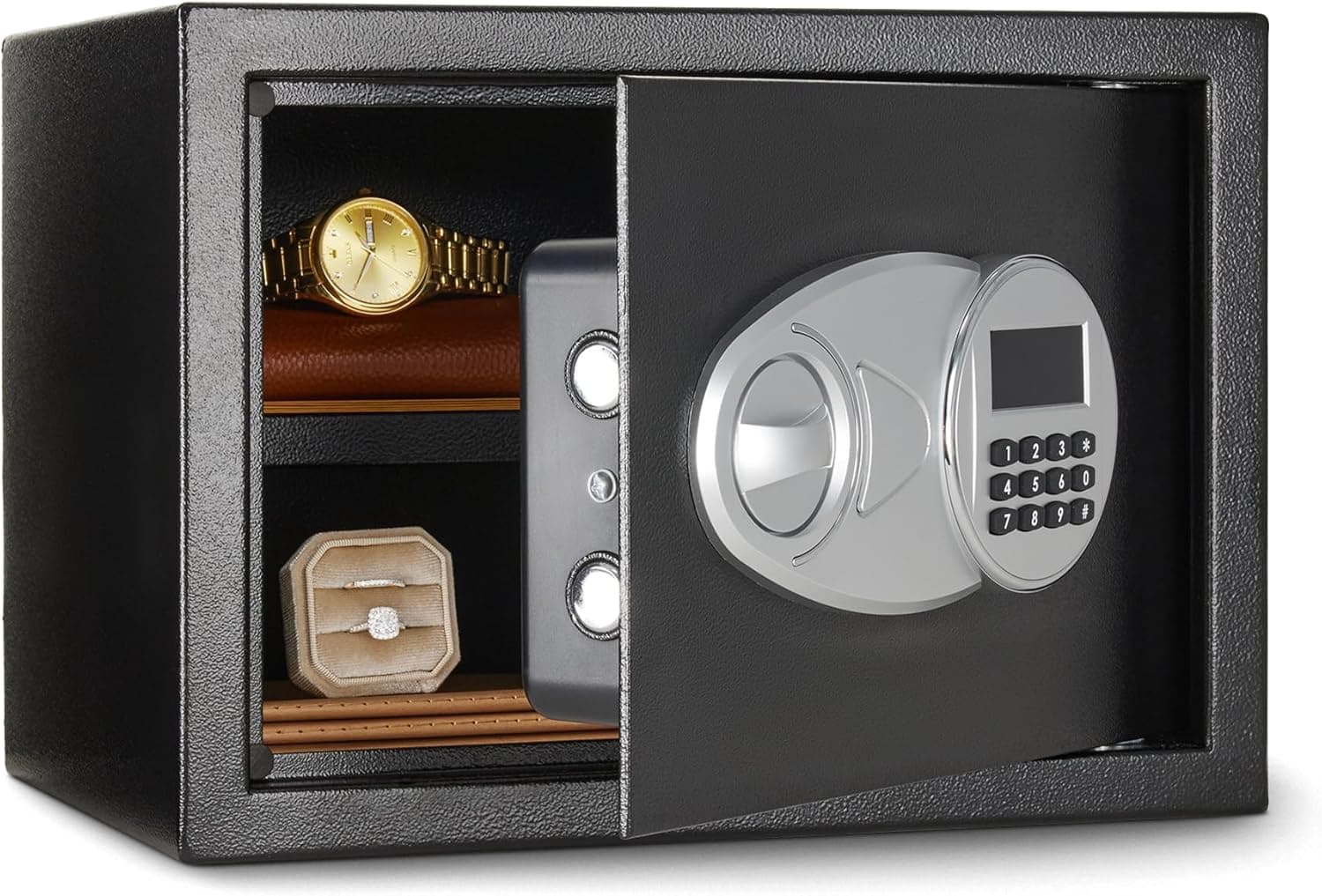 Steel Security Safe and Lock Box with Electronic Keypad