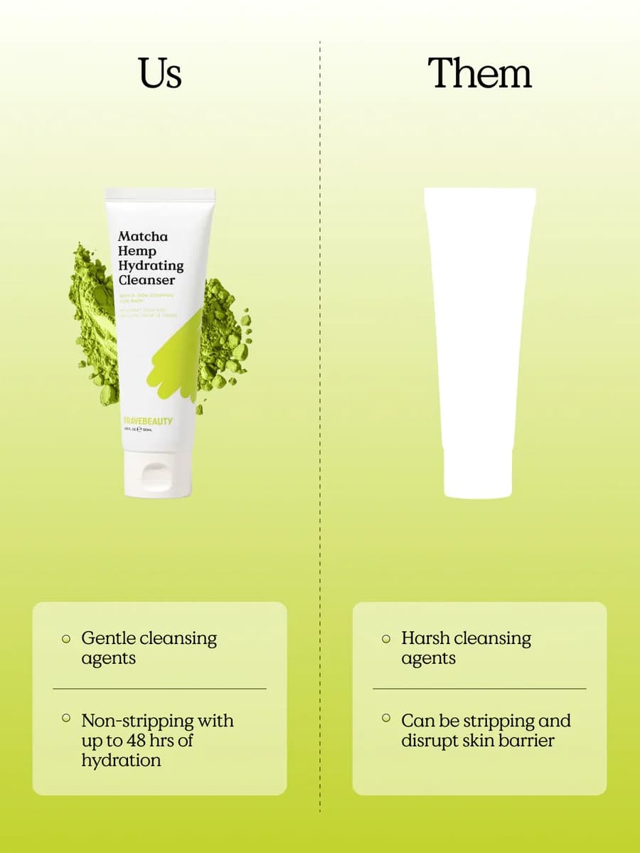 Krave Beauty Matcha Hemp Hydrating Cleanser