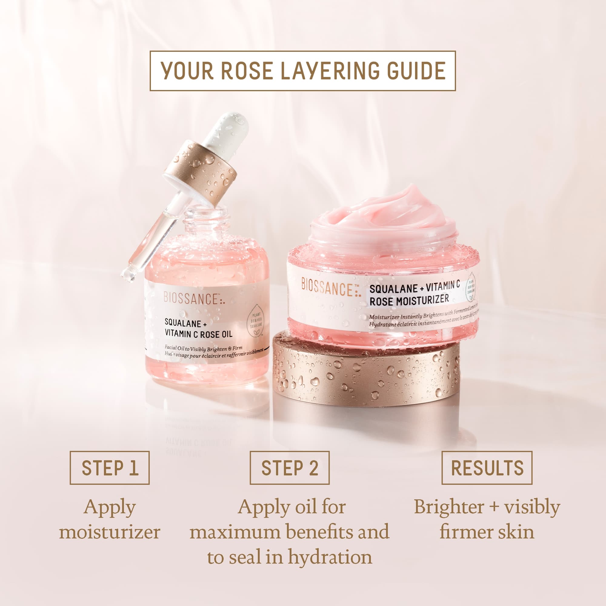 Biossance Squalane + Vitamin C Rose Oil