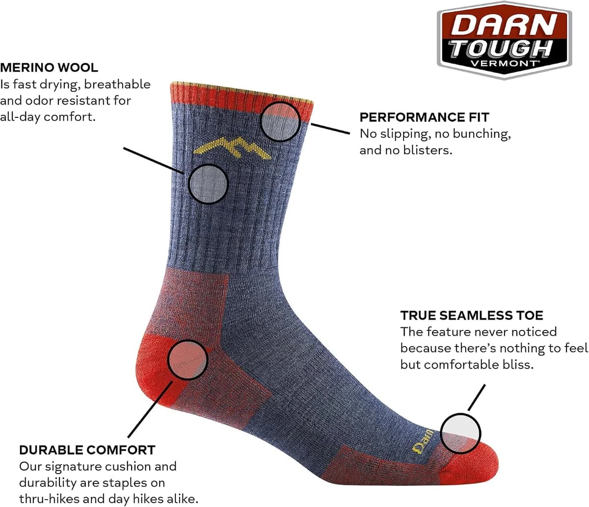 Darn Tough Hiker Micro Crew Cushion Socks