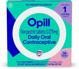 Opill (norgestrel 0.075 mg) — OTC daily oral contraceptive