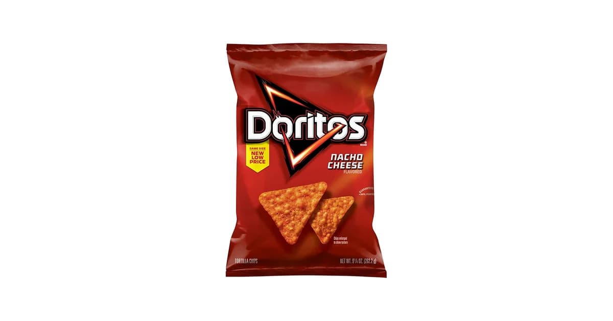 Doritos Nacho Cheese Flavored Tortilla Chips
