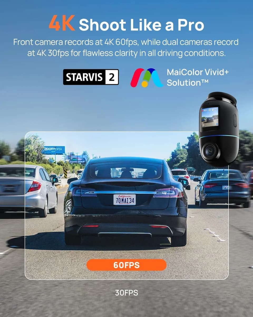70mai Dash Cam 4K Omni