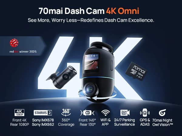 70mai Dash Cam 4K Omni