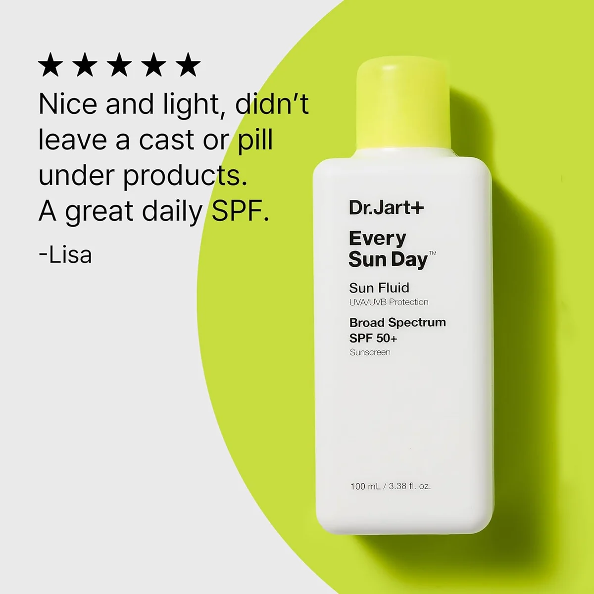 Dr.Jart+ Every Sun Day Fluid Korean Sunscreen SPF 50+ for Face