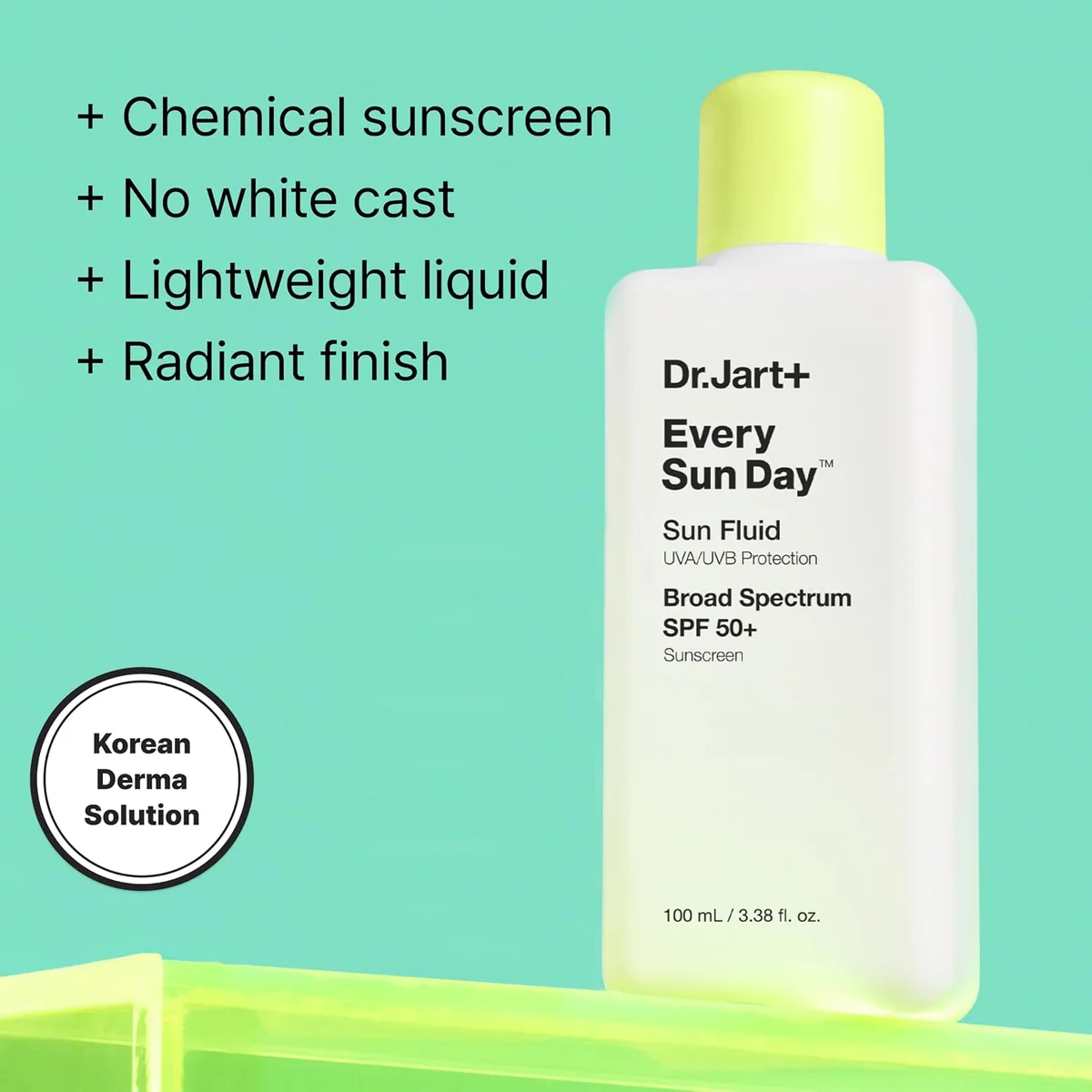 Dr.Jart+ Every Sun Day Fluid Korean Sunscreen SPF 50+ for Face