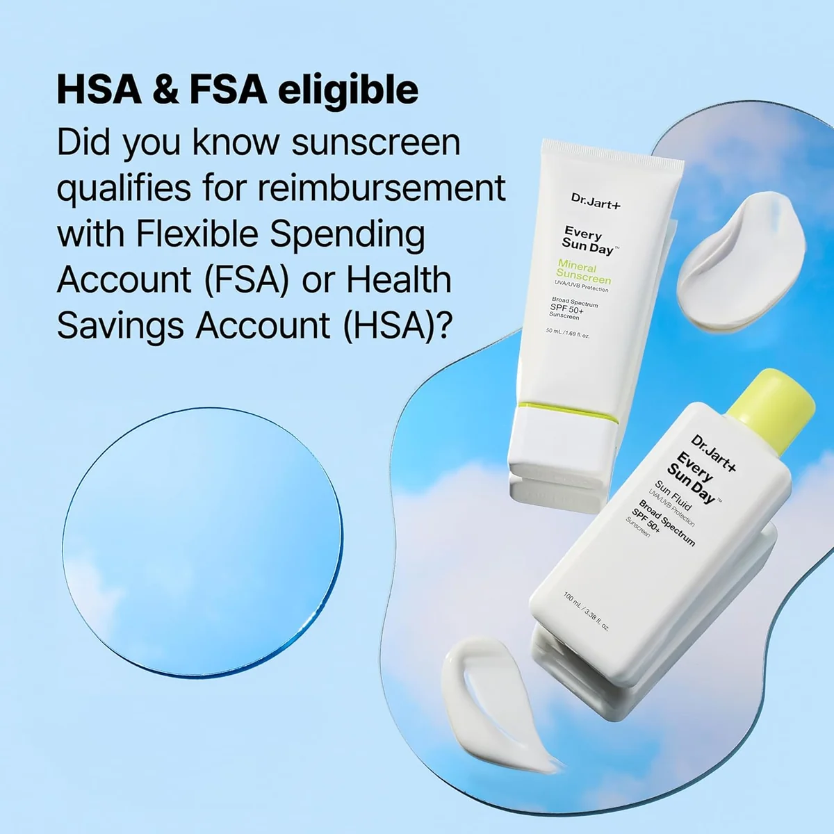 Dr.Jart+ Every Sun Day Fluid Korean Sunscreen SPF 50+ for Face
