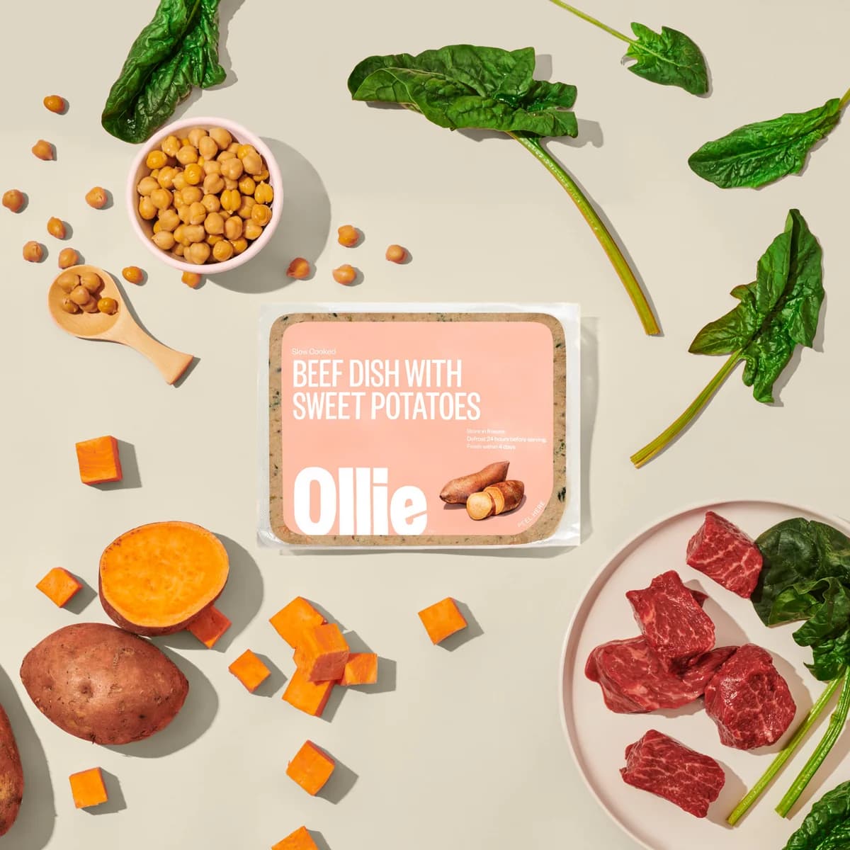 Ollie Fresh Beef Dog Food (with Sweet Potatoes)