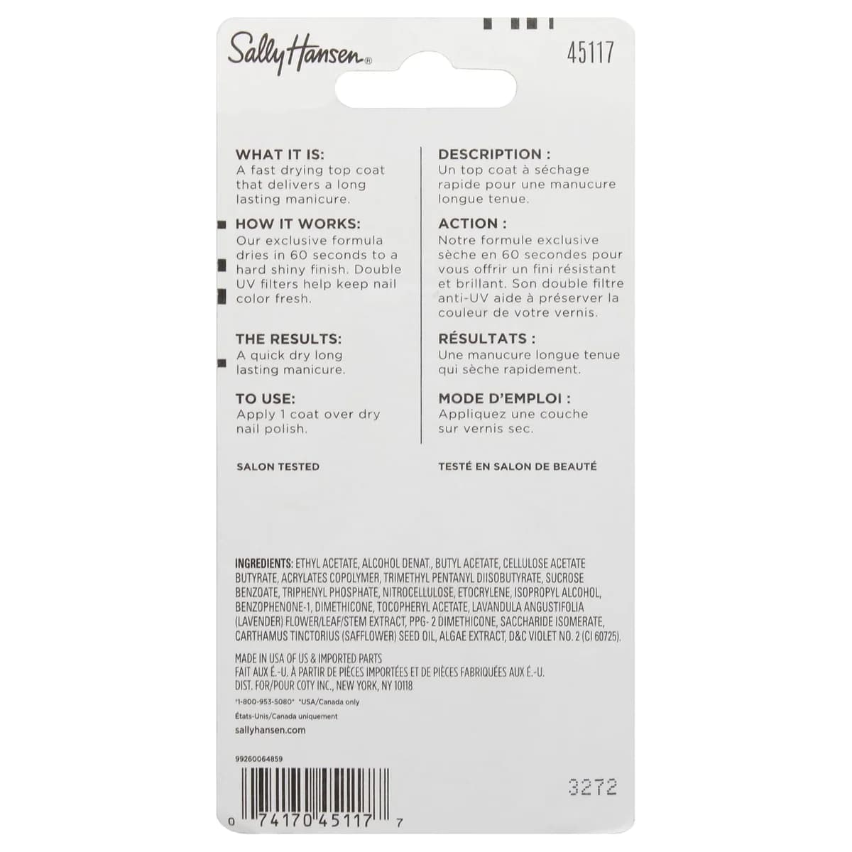 Sally Hansen Insta-Dri Anti-Chip Top Coat