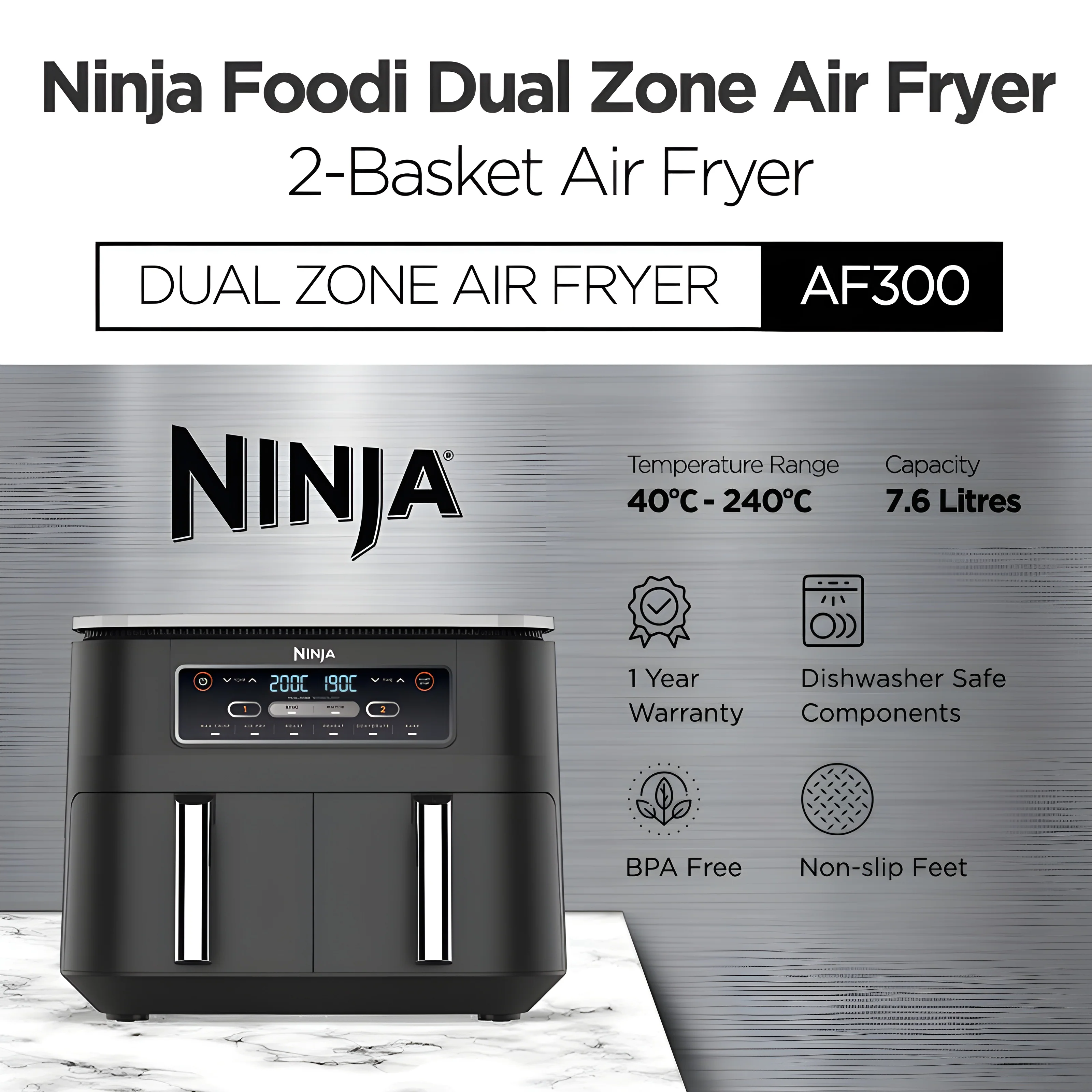 Ninja Foodi DualZone Air Fryer (AF300 series)