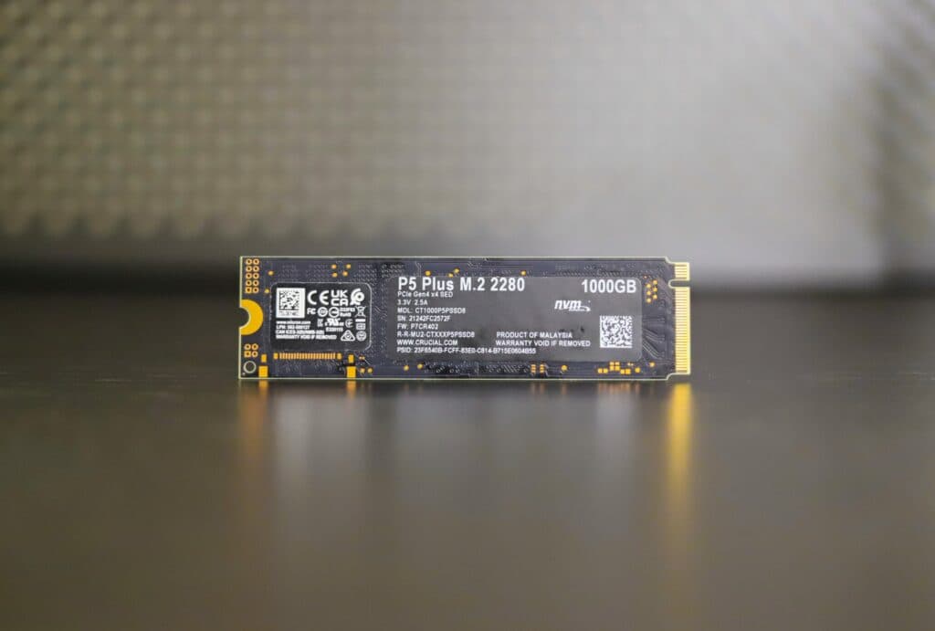 Crucial P5 Plus NVMe M.2 SSD