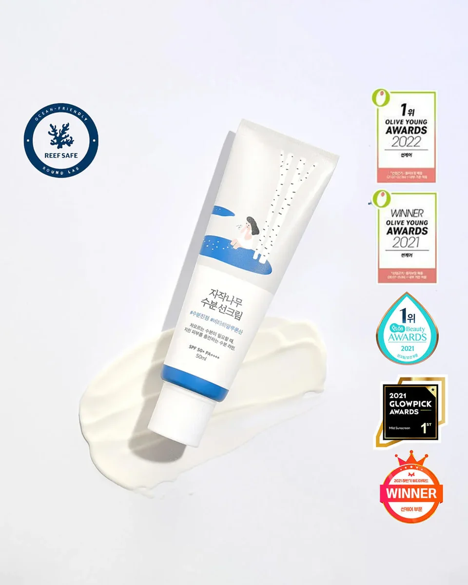 ROUND LAB Birch Juice Moisturizing Sun Cream (SPF50+ / PA++++)